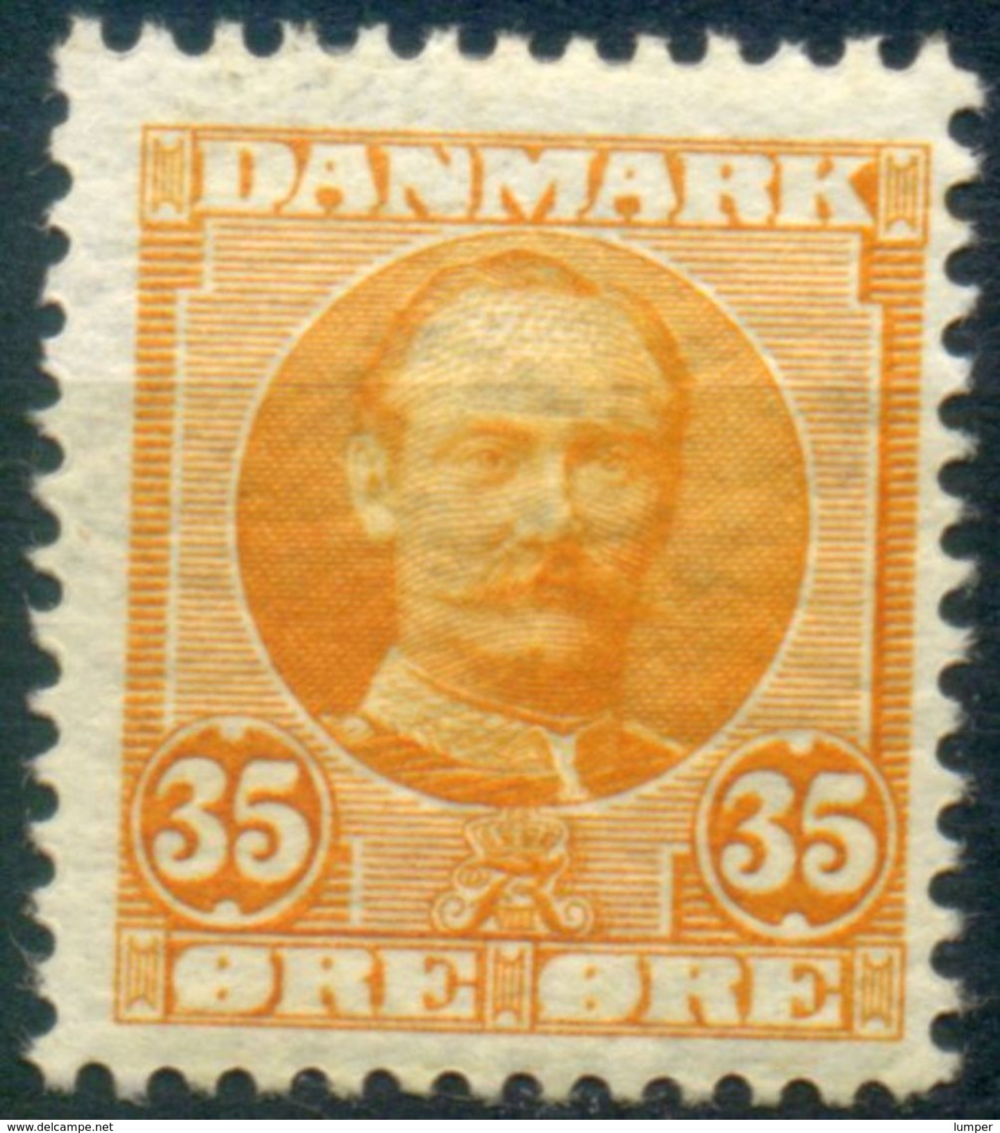 Dänemark, Mi.Nr. 57 * Ungebraucht Mit Falz, König Frederik VIII., 35 Öre - Ungebraucht