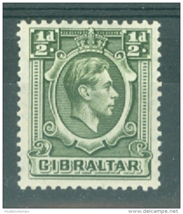 Gibraltar: 1938/51   KGVI     SG121    &frac12;d     MH - Gibraltar