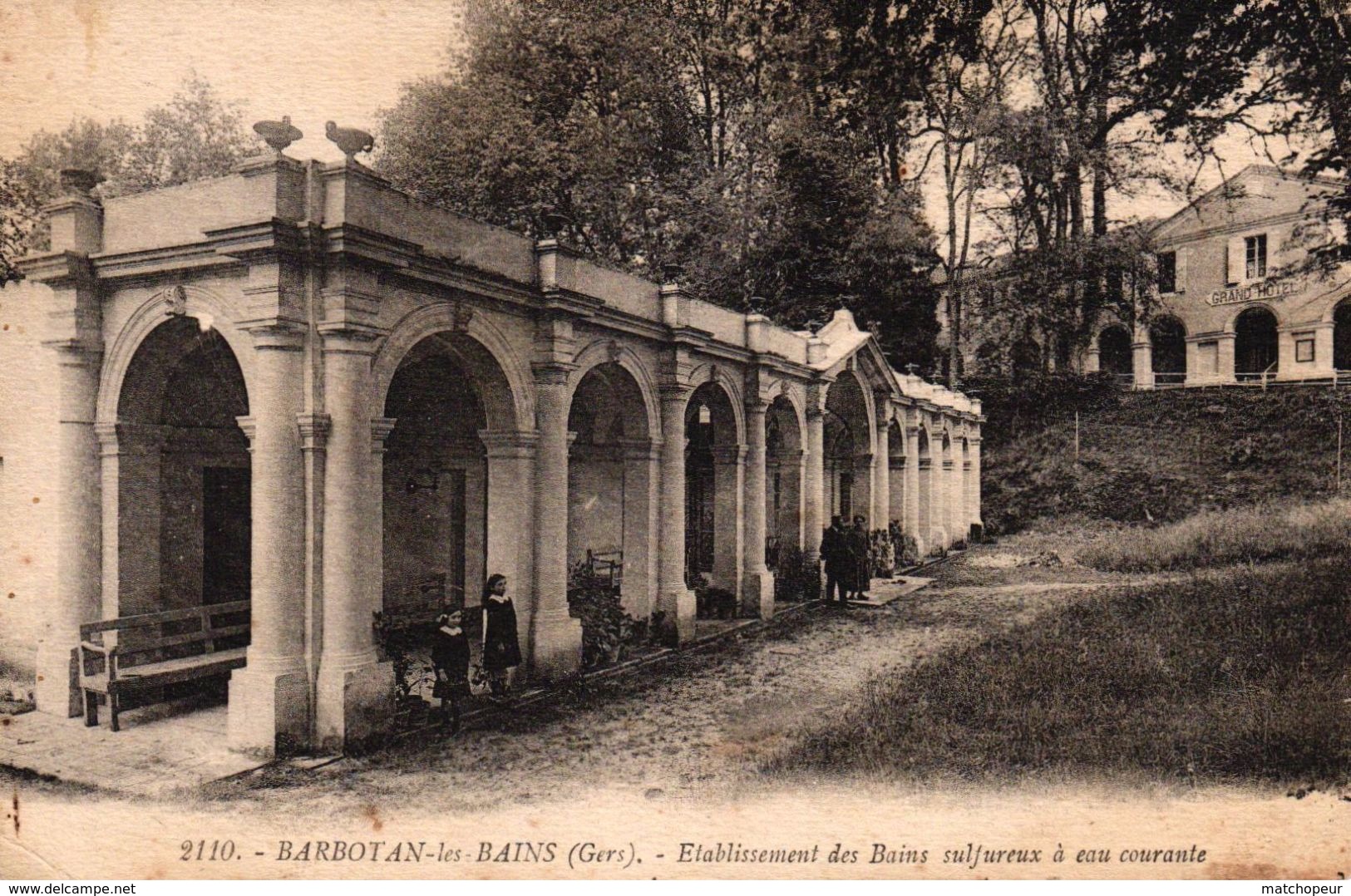 BARBOTAN LES BAINS -32- ETABLISSEMENT DES BAINS SULFUREUX A EAU COURANTE - Barbotan