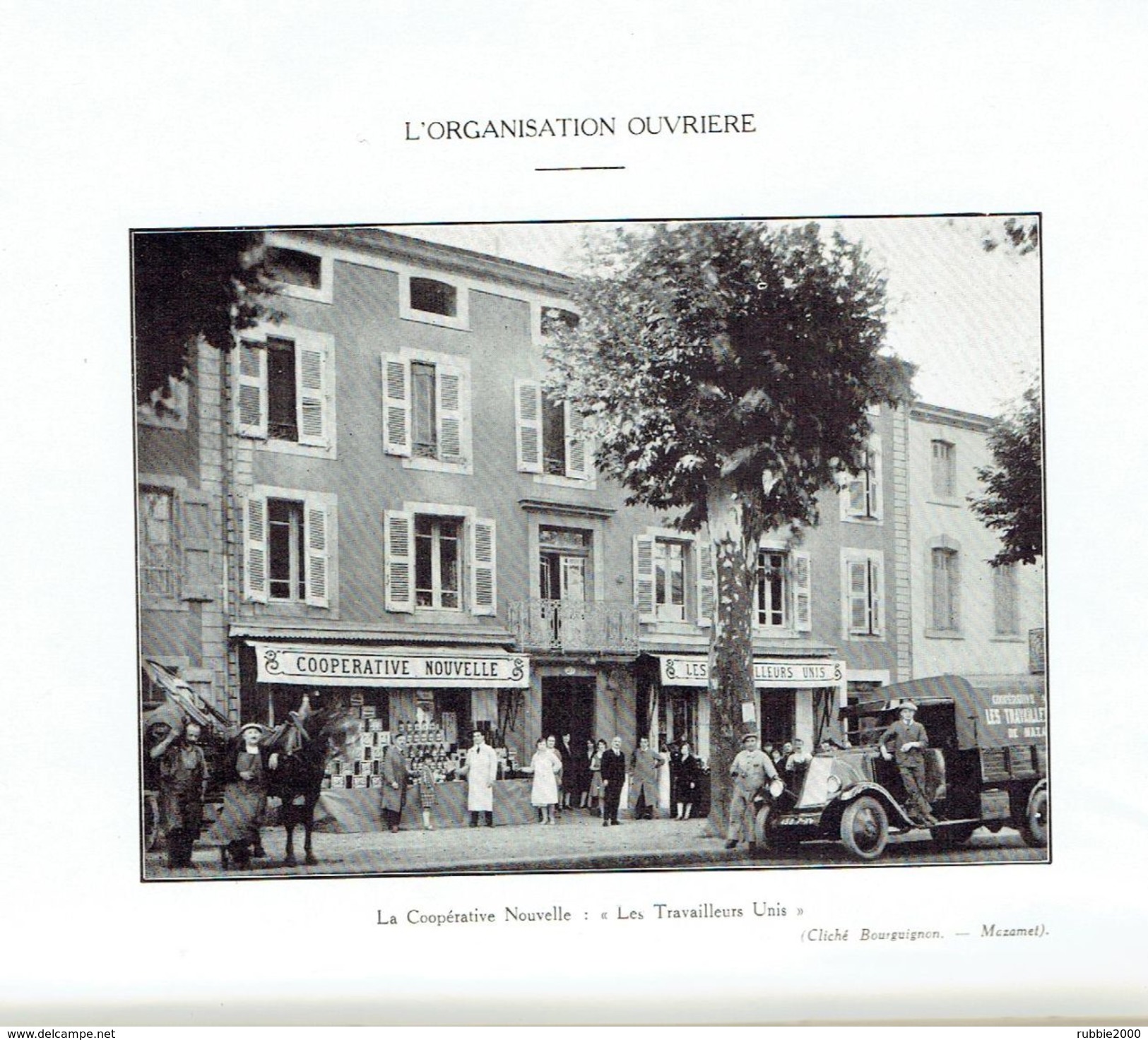 MAZAMET EN 1930 PAR CORMOULS HOULES ENVOI DE L AUTEUR CENTRE D ACTIVITE ECONOMIQUE DU MIDI DE LA FRANCE TARN