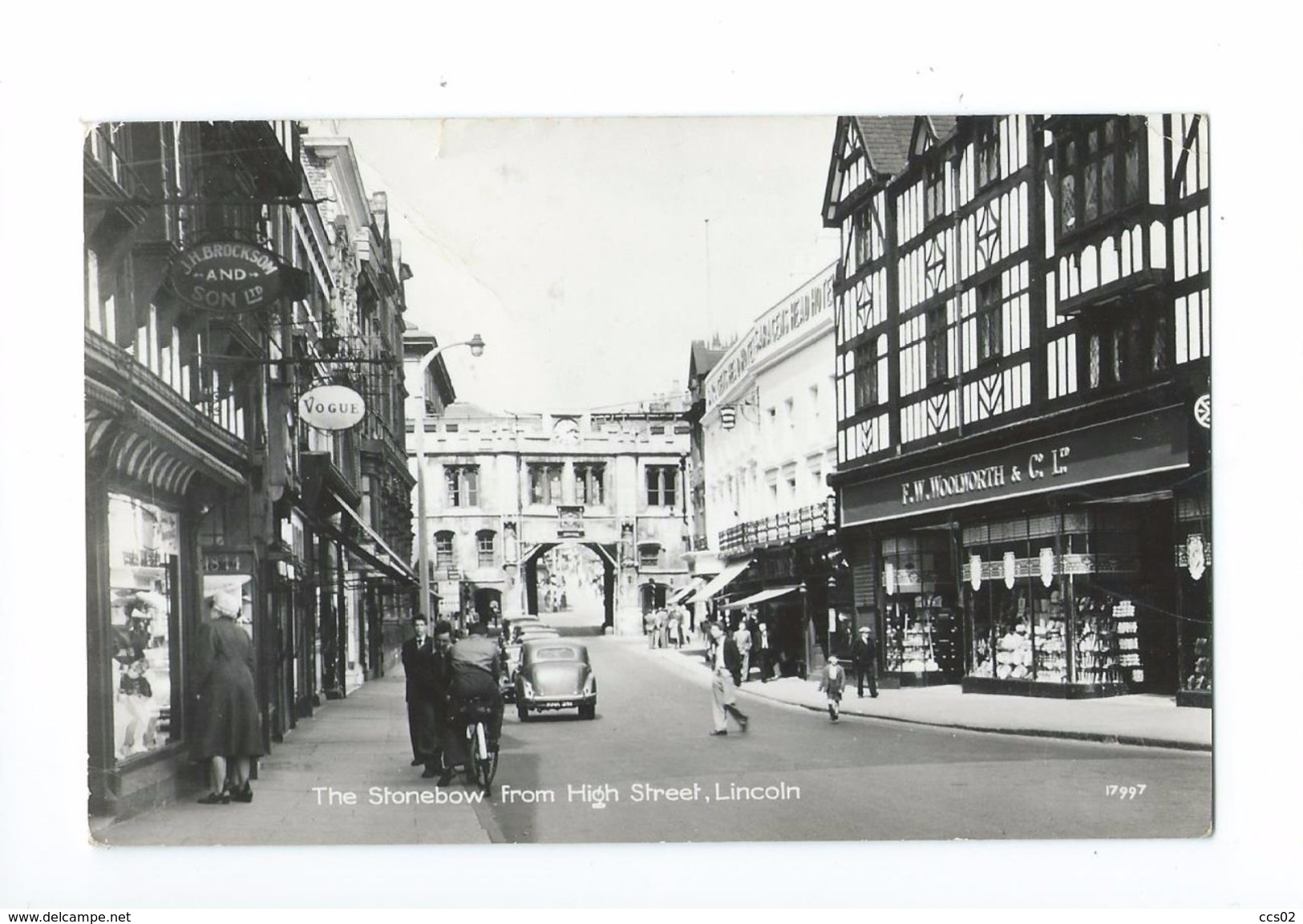 The Stonebow From High Street Lincoln 1965 - Lincoln