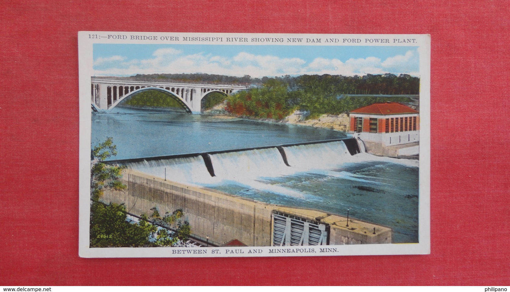 Ford River Bridge Dam & Ford Power Plant- Minnesota > Minneapolis    Ref 2688 - Minneapolis