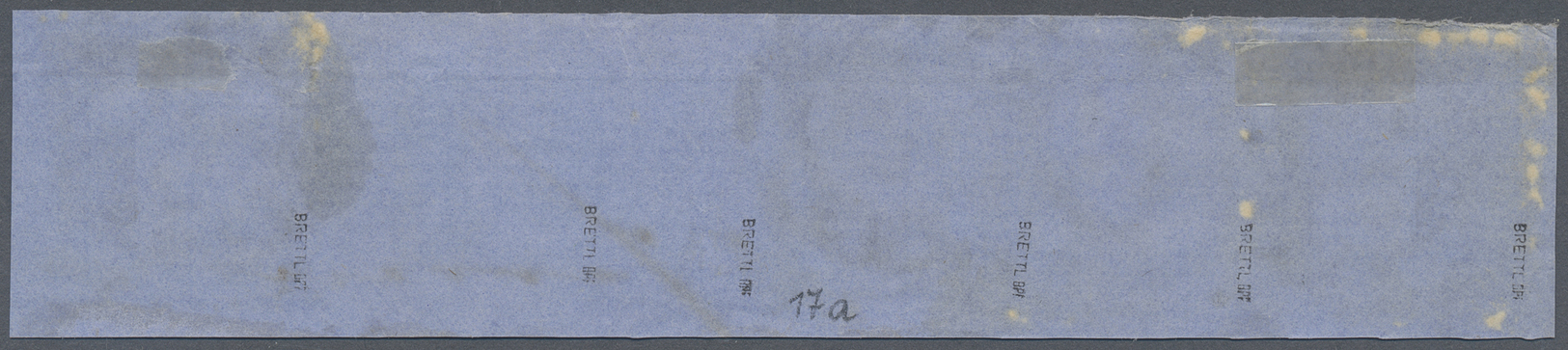 Brfst Baden - Marken Und Briefe: 1862, Briefstück Mit Sechsmal(!) 1 Kr. Schwarz Auf Weissem Grund Zunächst - Other & Unclassified