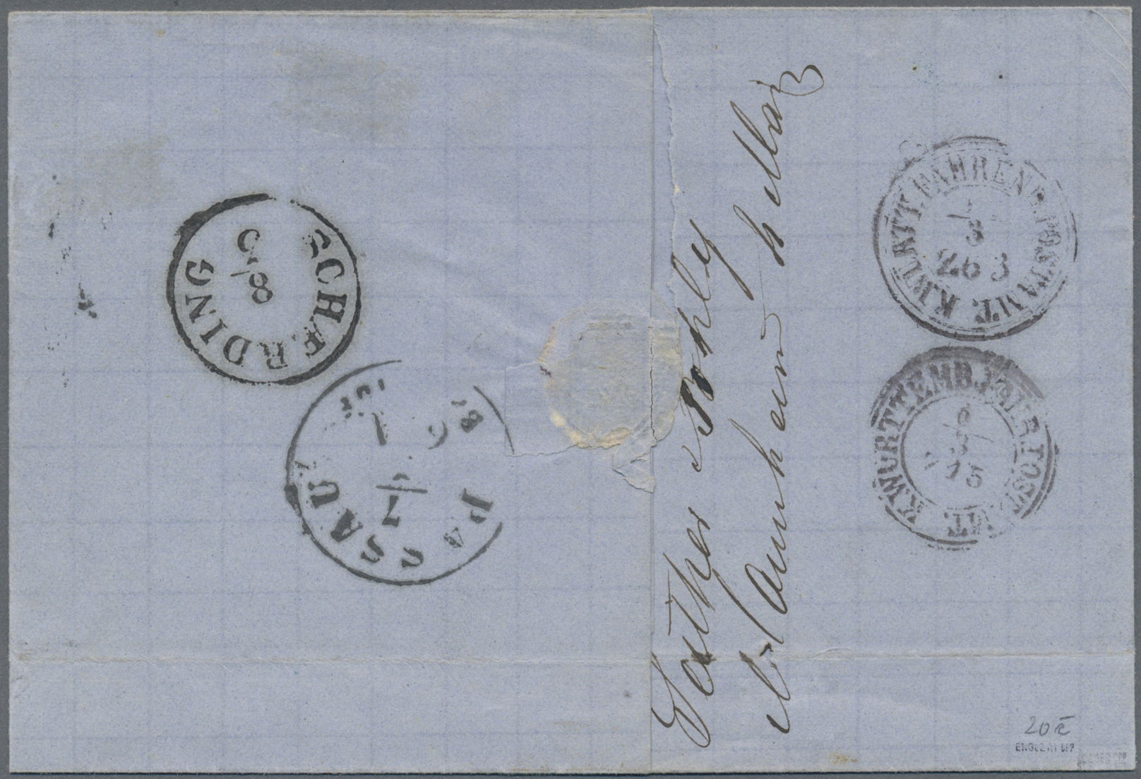Br Baden - Marken Und Briefe: 1862, Freimarke 9 Kr. In Seltener Farbe Lebhaftbraun Als Kabinett-Einzelf - Altri & Non Classificati