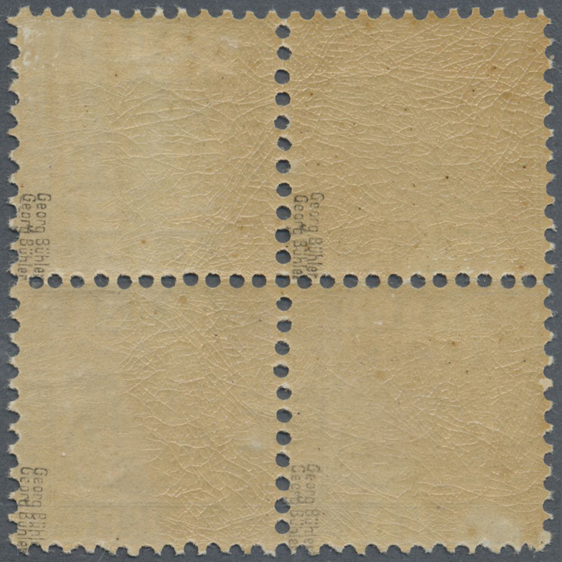 ** Baden - Marken Und Briefe: 1868, 7 Kr. Hellblau Im Postfrischen 4-er Block Mit Altattest Bühler "in - Other & Unclassified