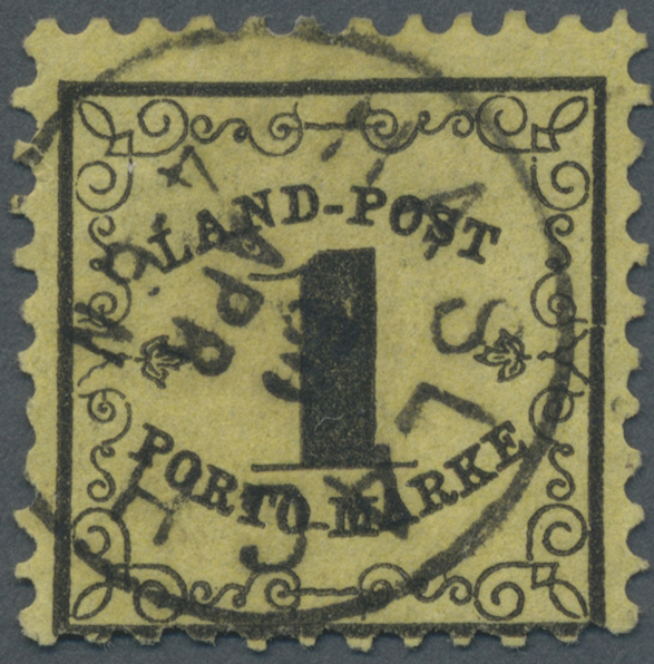 O Baden - Landpostmarken: 1862, 1 Kr. Schwarz Auf Dünnem Papier, Sauber Gestempelt Mit EKr. "HASLACH", - Other & Unclassified