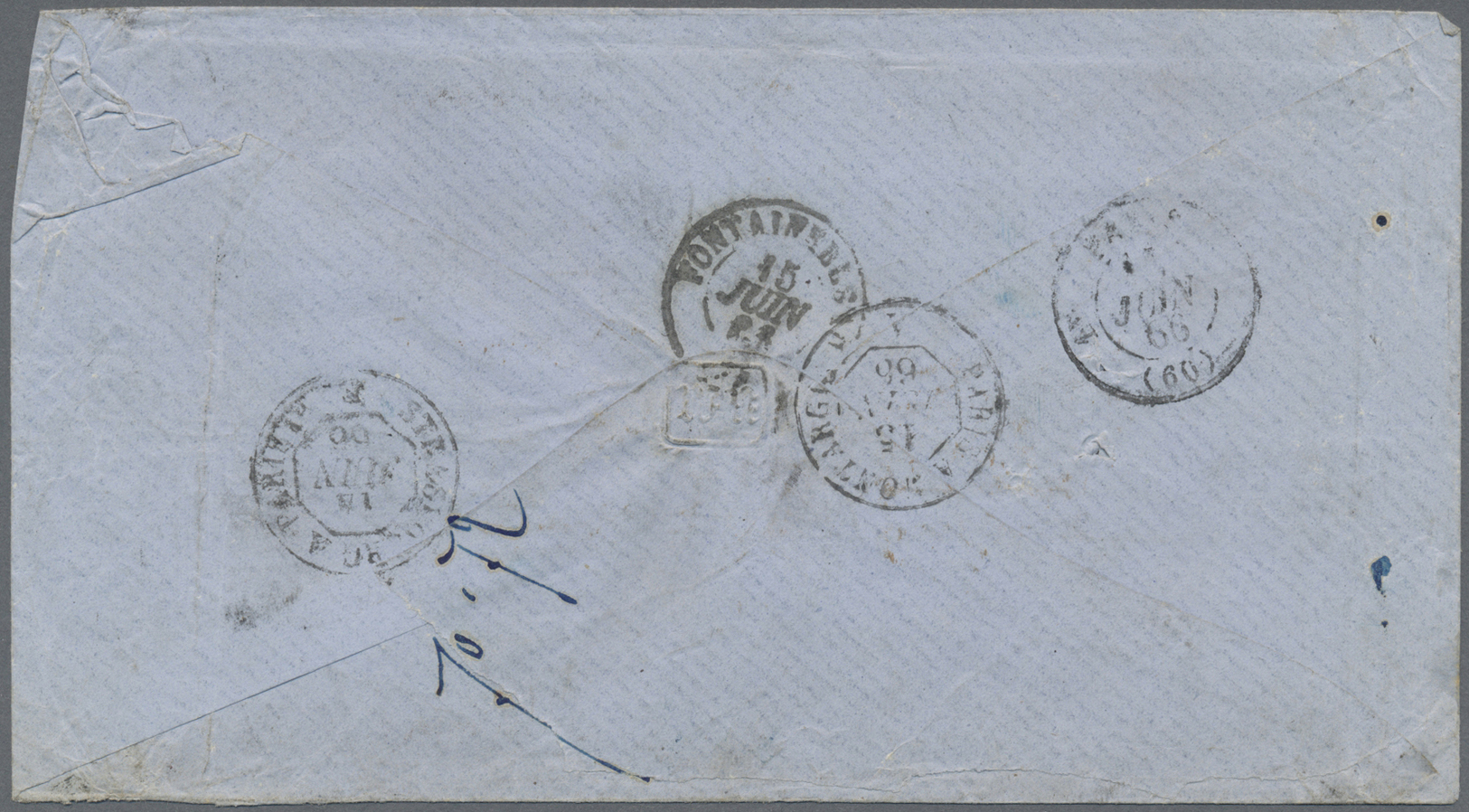 Br Bayern - Marken Und Briefe: 1862, Quadratausgabe 12 Kr. Grün Im Waagrechten Paar Mit OMR "349" Und N - Andere & Zonder Classificatie