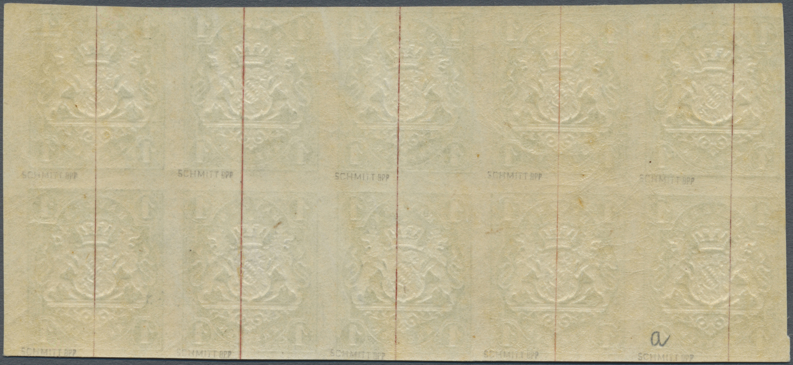 ** Bayern - Marken Und Briefe: 1867, 1 Kr. Gelblichgrün, Sehr Breitrandiger, Absolut Postfrischer Zehne - Other & Unclassified