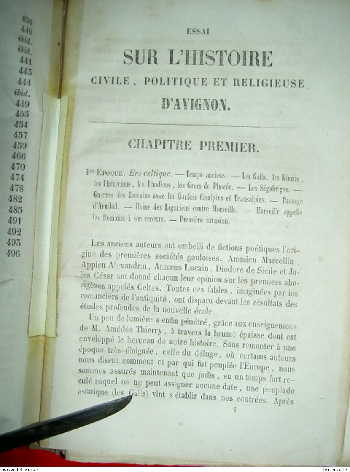 Essai sur l'Histoire de la ville d'Avignon J.-B. Joudou 1853 Villeneuve lès Avignon Bonpas Montfavet Couvents d'Avignon