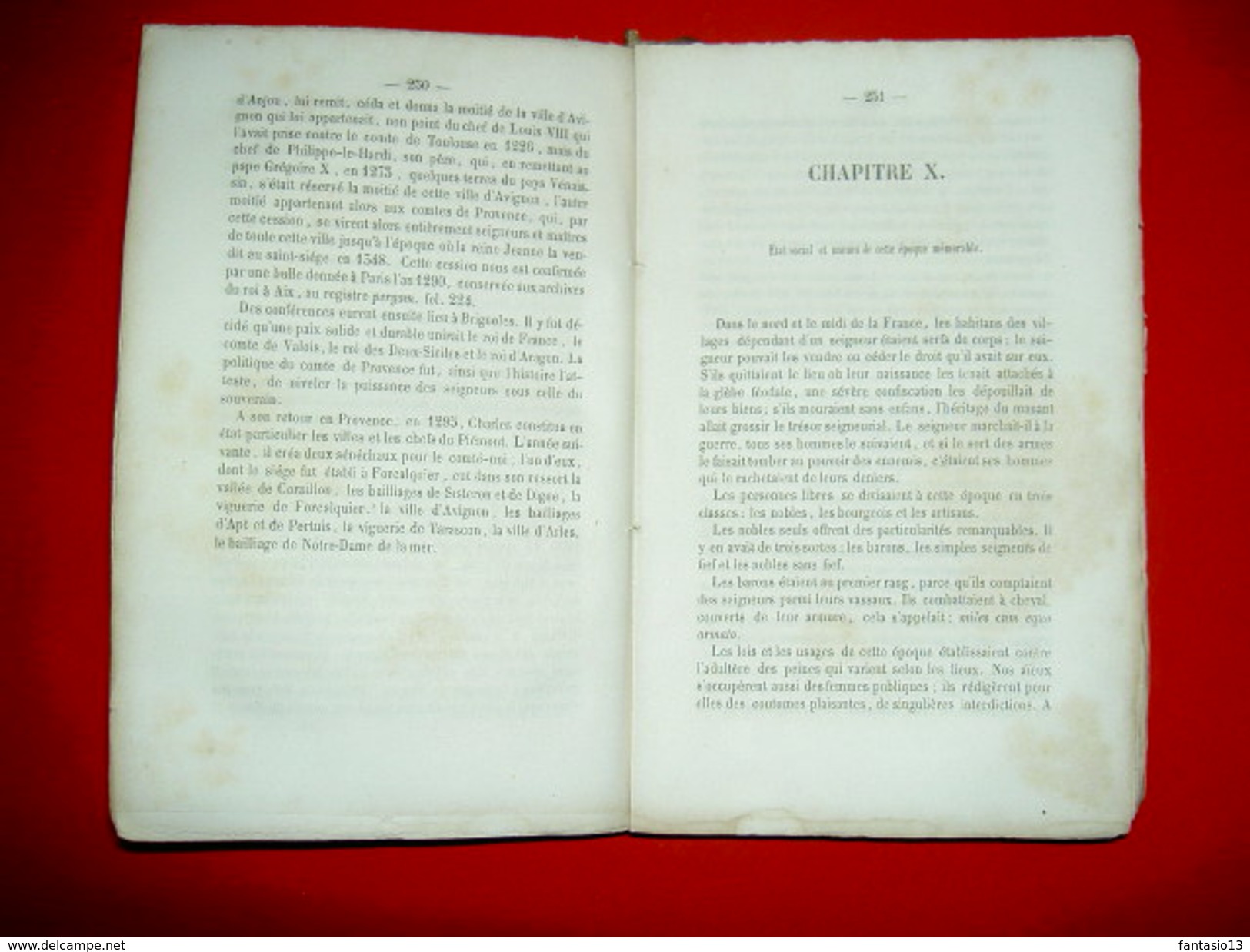 Essai sur l'Histoire de la ville d'Avignon J.-B. Joudou 1853 Villeneuve lès Avignon Bonpas Montfavet Couvents d'Avignon