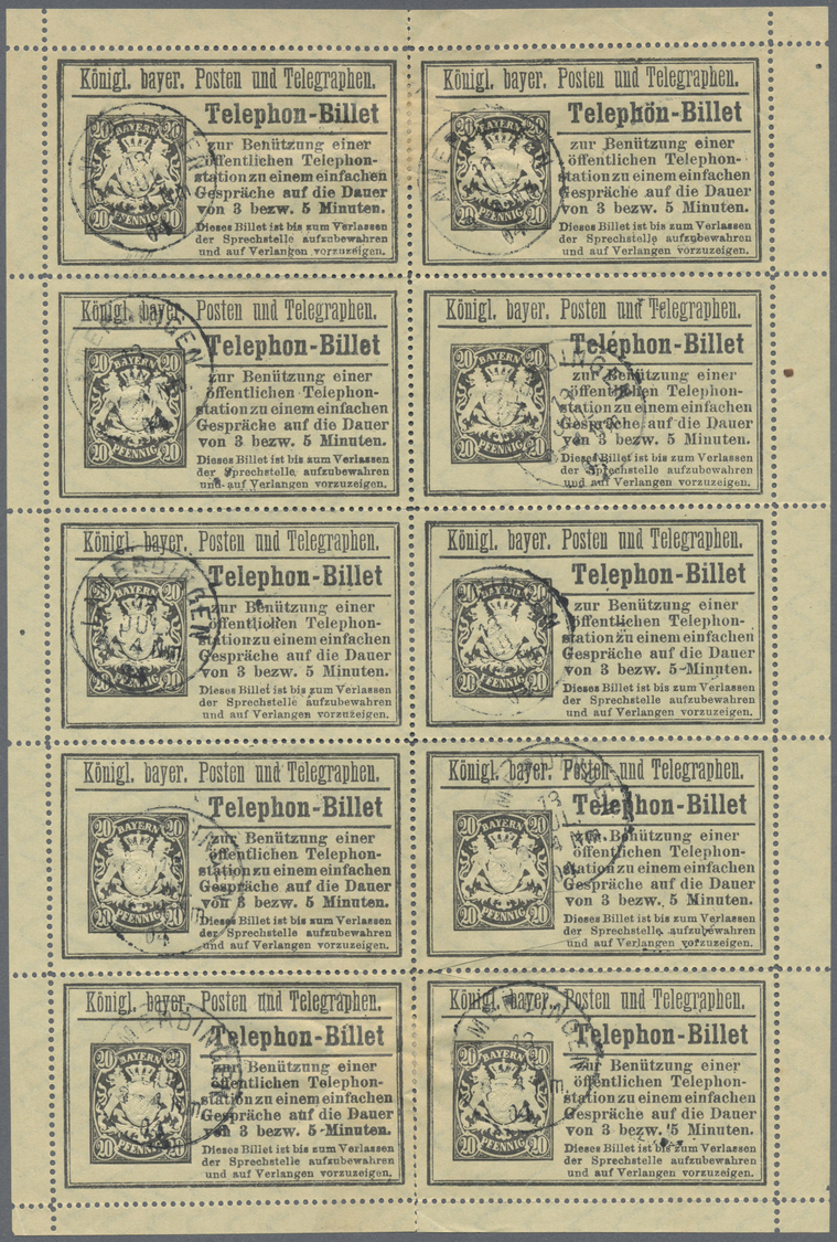 O/(*) Bayern - Ganzsachen: 1894, 20 Pfg Gestempelt Und 25 Pfg Ungebraucht Ohne Gummi Wie Verausgabt, Je Im - Autres & Non Classés