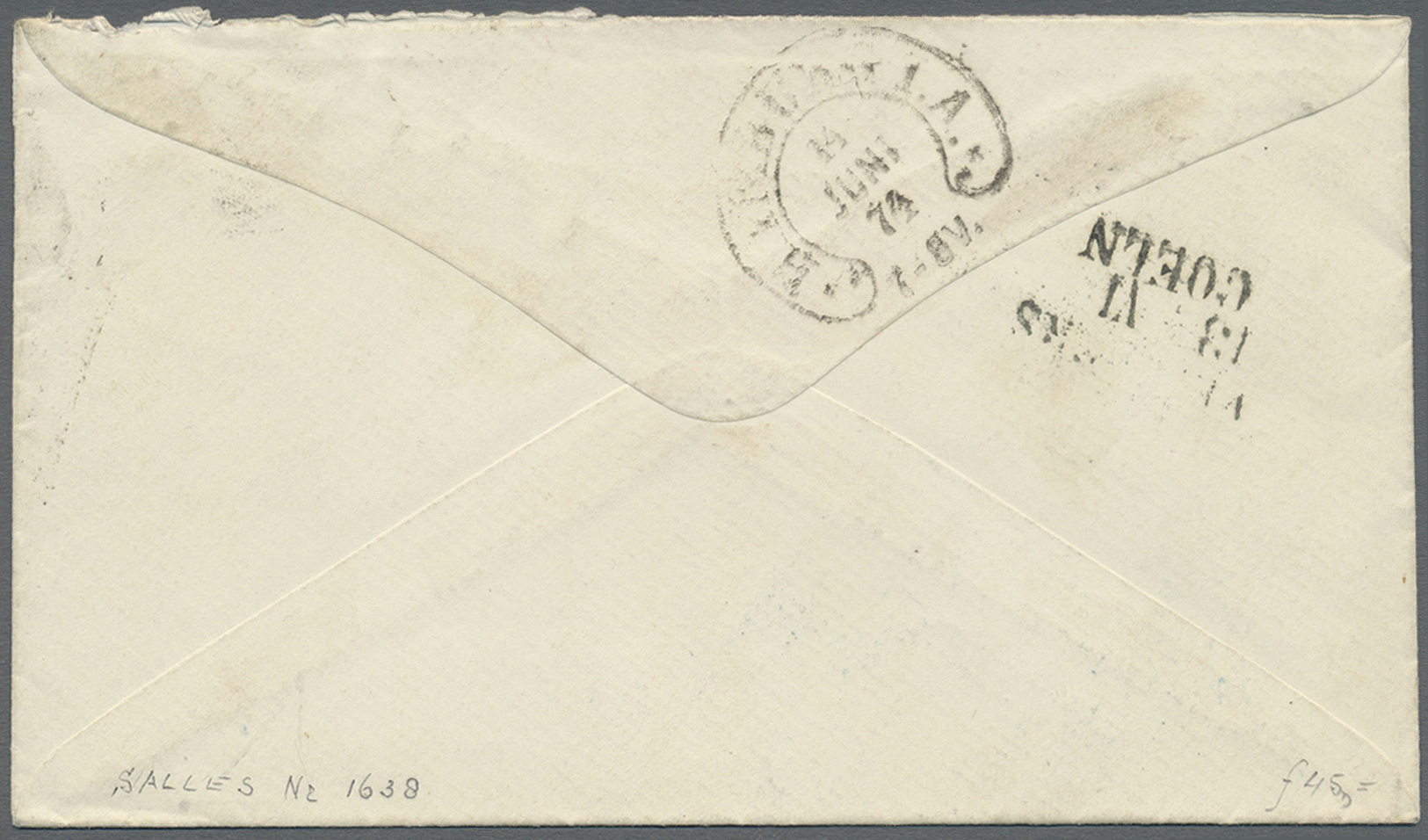 Br Hamburg - Vorphilatelie: 1874, Brief Aus CURACAO Nach Hamburg Mit Französischem Schiffspost-Stempel - [Voorlopers