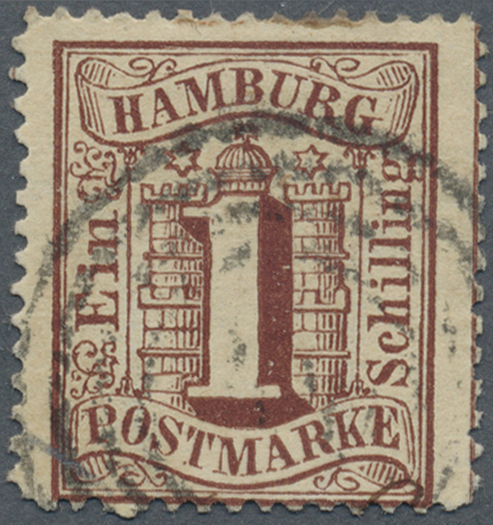 O Hamburg - Stempel: HAMBURG L "300" Thurn&Taxis Nummernstempel Zentrisch Auf Gezähnter Hamburg 1 S Br - Hambourg