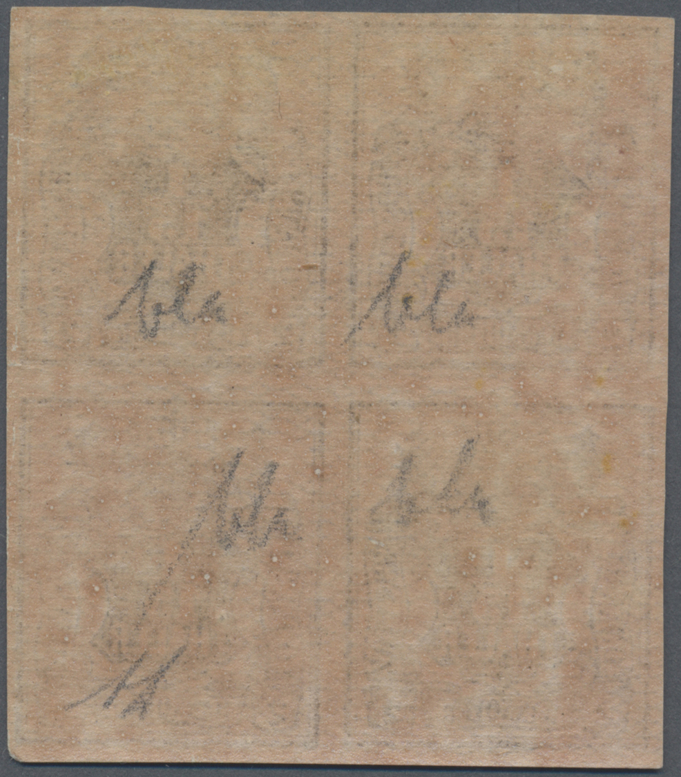 **/ Hannover - Marken Und Briefe: 1856. 1/15 Th. (2 Sgr) Schwarz Auf Papier Mit Weitmaschigem, Grauultra - Hanover