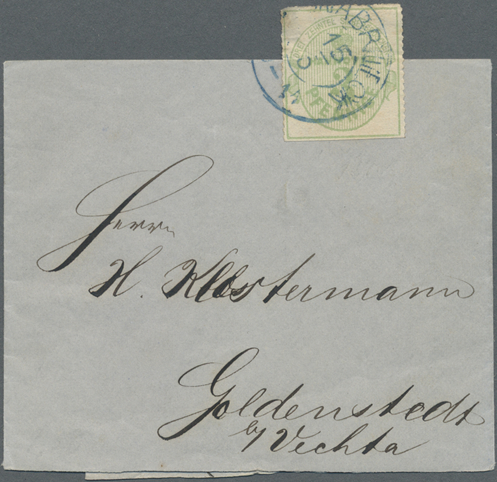 Br Hannover - Marken Und Briefe: 1864, 3 Pf. Weisse Gummierung (kl. Dünne Stelle Und Unten Scherenschni - Hanover