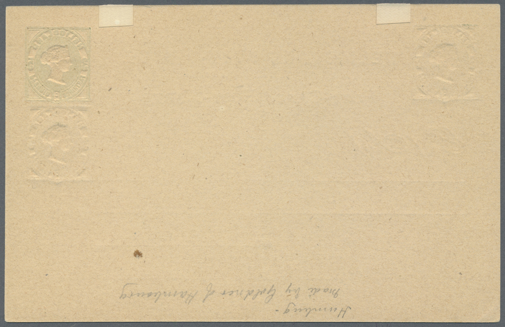GA Helgoland - Ganzsachen: 1875, 3 F.-5 Pfg. Ganzsachenkarte Mit Zwei Weiteren Wertzudrucken, Altbekann - Héligoland