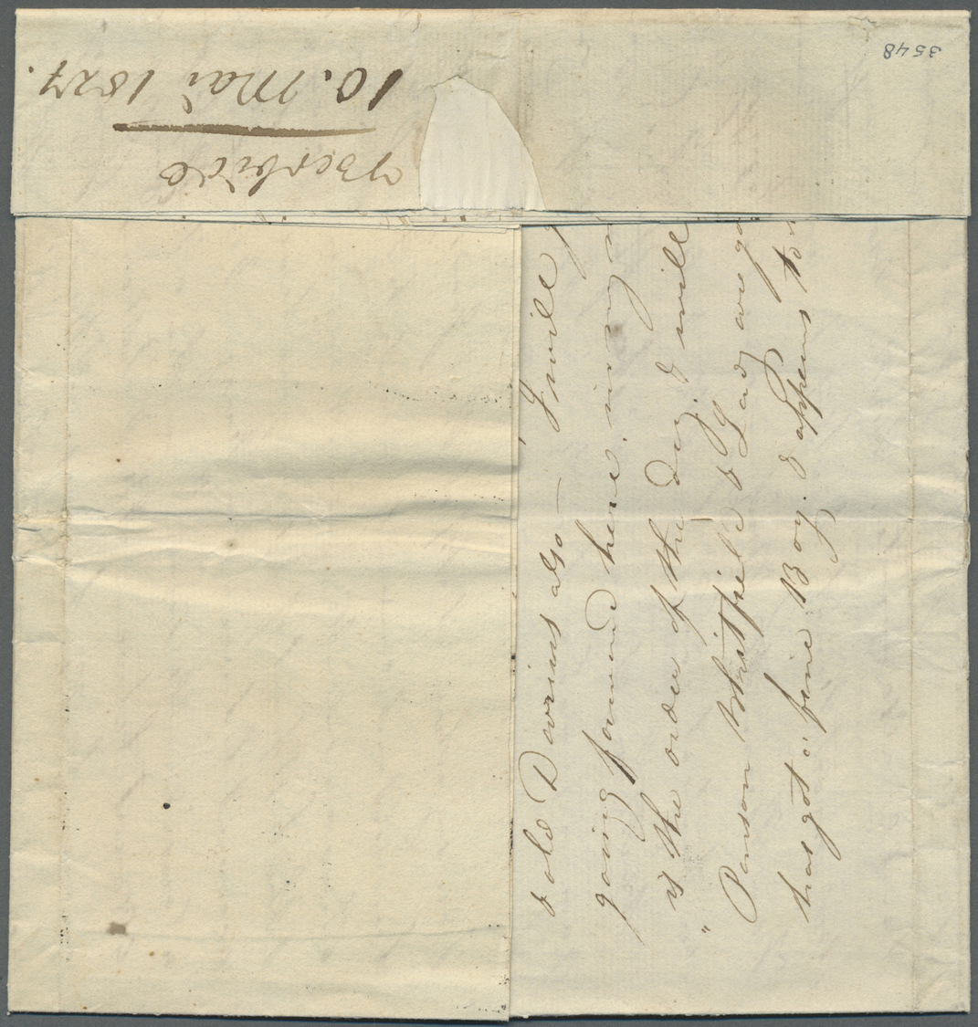 Br Preußen - Vorphilatelie: 1827, Incoming Mail, Brief Aus BERBICE, BRIT. GUAYANA Nach Rees In Preussen - [Voorlopers