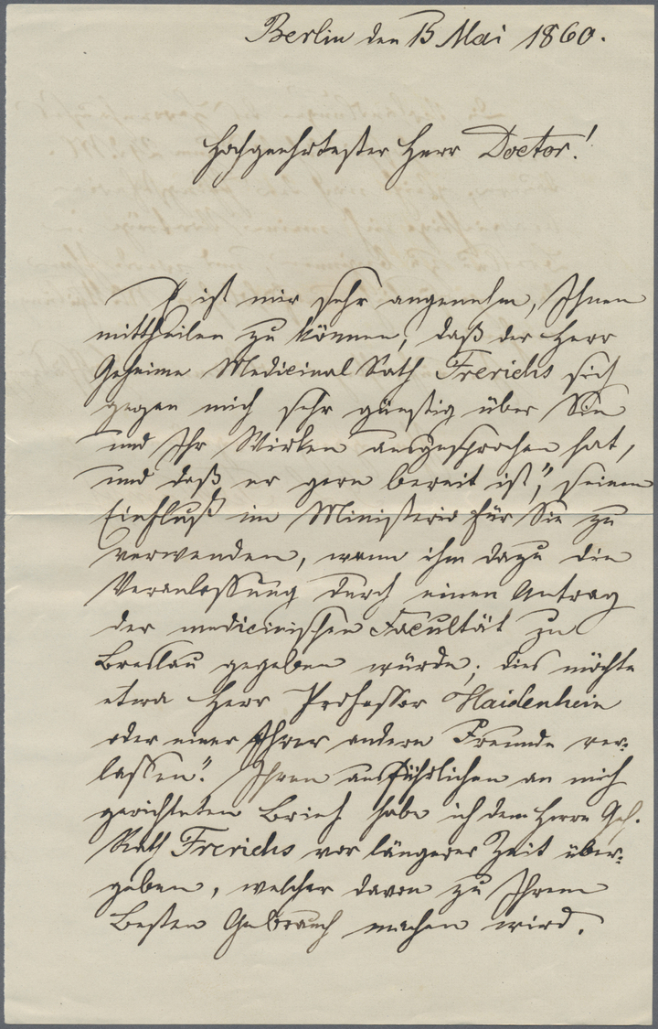 Br Preußen - Besonderheiten: 1860, "BERLIN.STADPOST-EXP.VII 15.3." Klar Auf Portofreiem Briefumschlag M - Andere & Zonder Classificatie