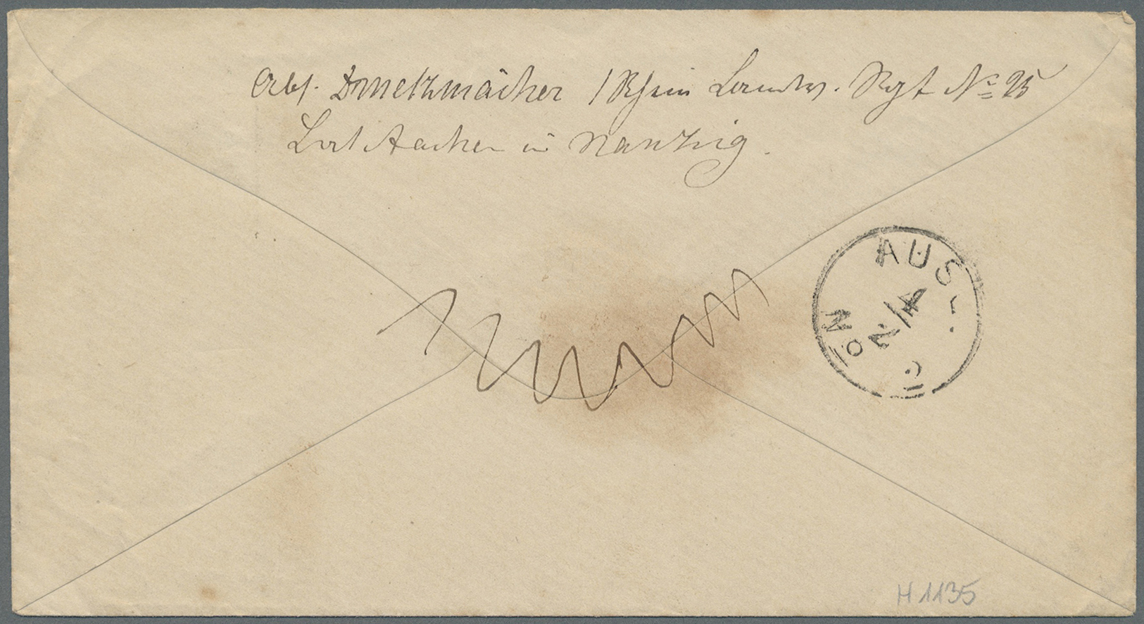 Br Elsass-Lothringen - Marken Und Briefe: 1871, 2. 2., "Feld-Post-Exped. Z. Disp. D. Gen. Gouv. In Loth - Andere & Zonder Classificatie