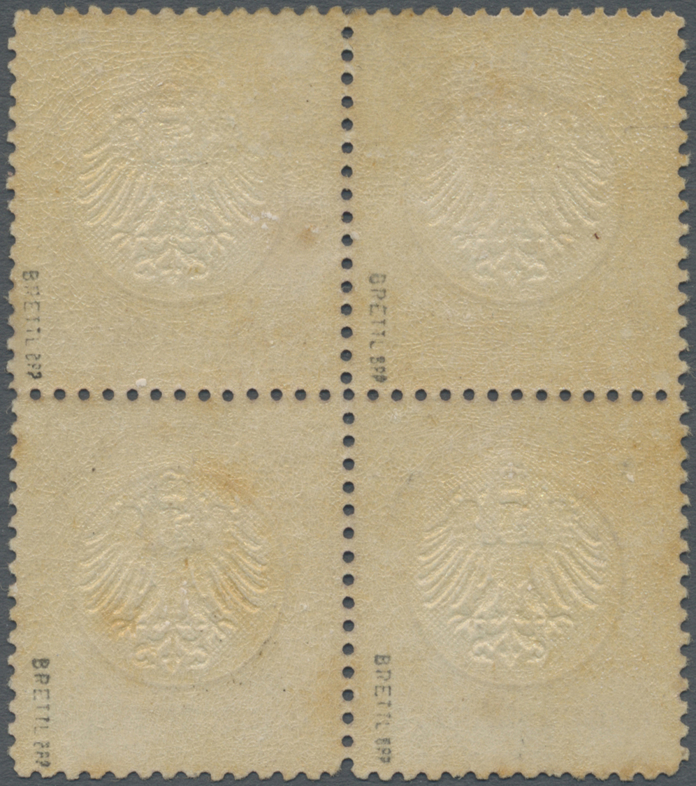 **/* Deutsches Reich - Brustschild: 1872, 1/4 Groschen Grauviolett Kleiner Schild Als Ungebrauchter 4-er - Neufs