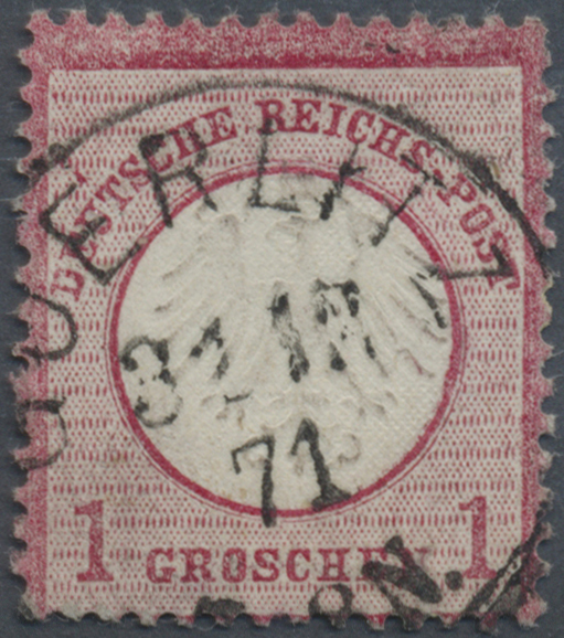O Deutsches Reich - Brustschild: 1871, 1 Gr. Mit Zentrisch Und Klar Platziertem K1 Görlitz 31.12.71. F - Ongebruikt