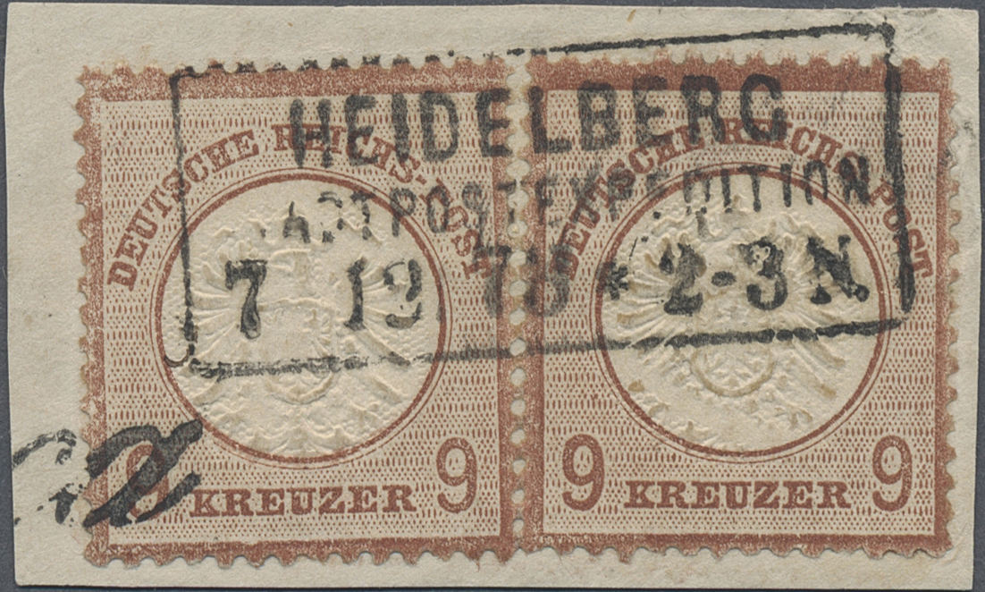 Brfst Deutsches Reich - Brustschild: 1872, Freimarke: Adler Mit Großem Brustschild, 9 Kreuzer Rötlichbraun - Ongebruikt