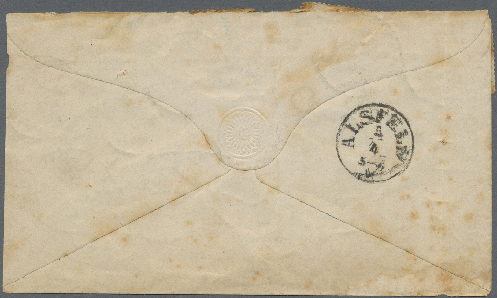 GA Deutsches Reich - Pfennige: 1875, Auslagenbrief In Seltener Währungsmischfrankatur 1 Groschen Ganzsa - Brieven En Documenten
