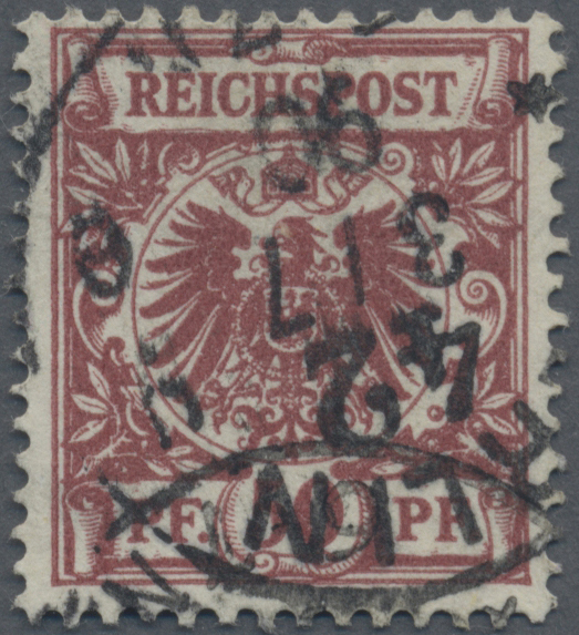 O Deutsches Reich - Krone / Adler: 1889, 50 Pf. Dunkelbräunlichrot, Farbfrisch Und Gut Gezähnt, Befund - Ongebruikt