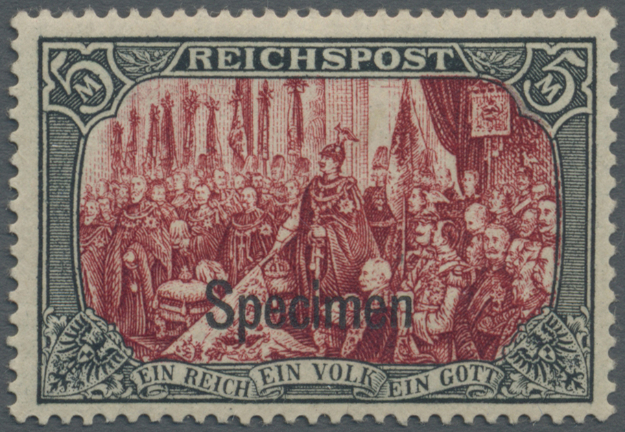 * Deutsches Reich - Germania: 1900, Freimarke: Repräsentative Darstellungen Des Deutschen Reiches, 5 M - Neufs
