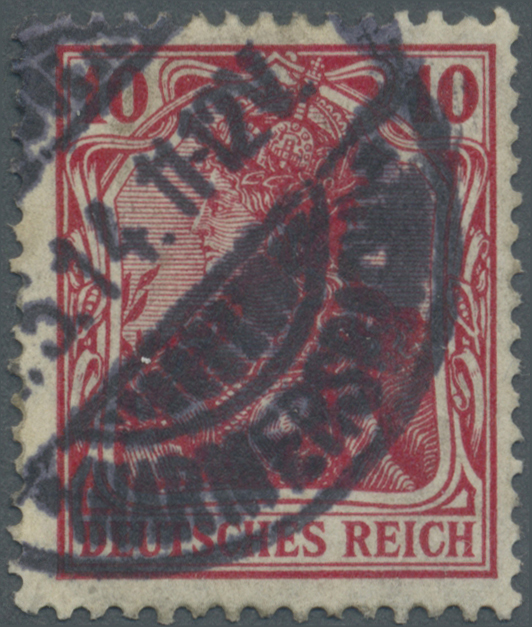 O Deutsches Reich - Germania: 1914, 10 Pfg. Germania Friedensdruck In Der Guten Farbe Orangerot Mit Te - Ongebruikt