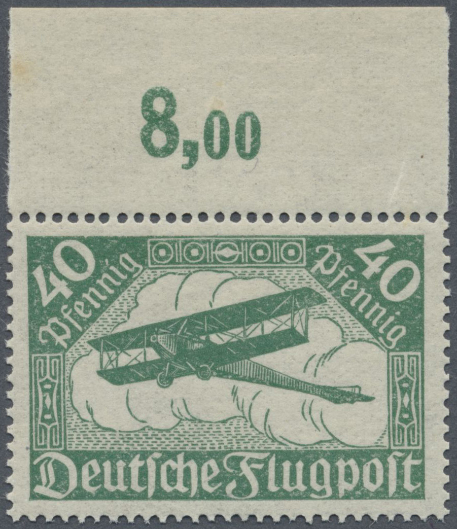 ** Deutsches Reich - Inflation: 40 Pfg. In Der Seltenen Farbe Blaßgrün, Gepr. Bechthold BPP - Lettres & Documents