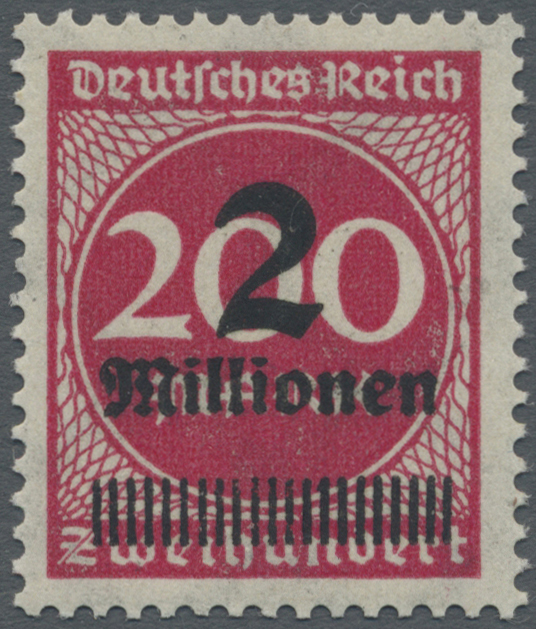** Deutsches Reich - Inflation: 1923, 2 Mill. Auf 200 Mk Lebhaftrot FEHLDRUCK Der OPD KÖNIGSBERG, "Aufd - Lettres & Documents