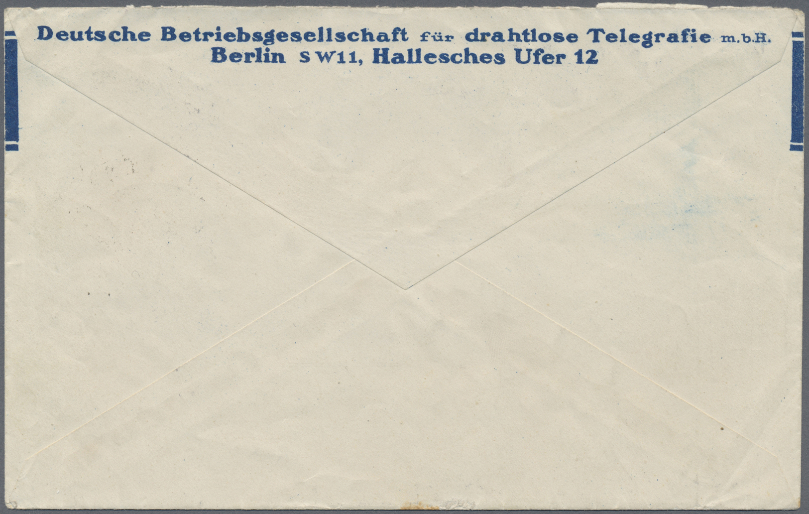 Br Deutsches Reich - Weimar: 1929, OZEAN-BRIEF, Vodruckumschlag Der Debeg Mit 25 Pf. Reichspräsidenten - Neufs