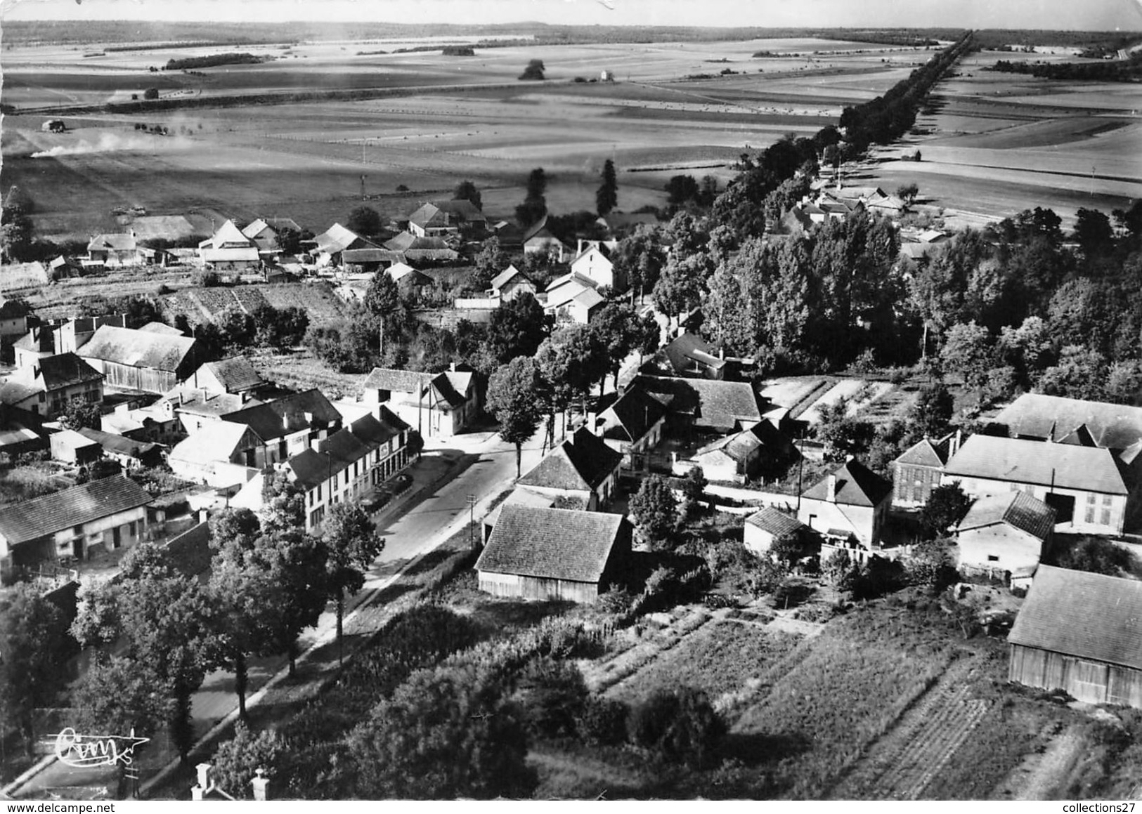 10-MAILLY-LE-CAMP- LA ROUTE NATIONALE VUE AERIENNE - Mailly-le-Camp