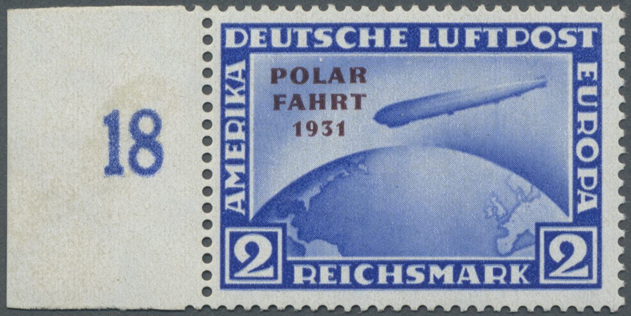 ** Deutsches Reich - Weimar: 1931, Polar-Fahrt Zeppelin 2 M Mit ABART &bdquo;ohne Bindestrich" Tadellos Postf - Neufs