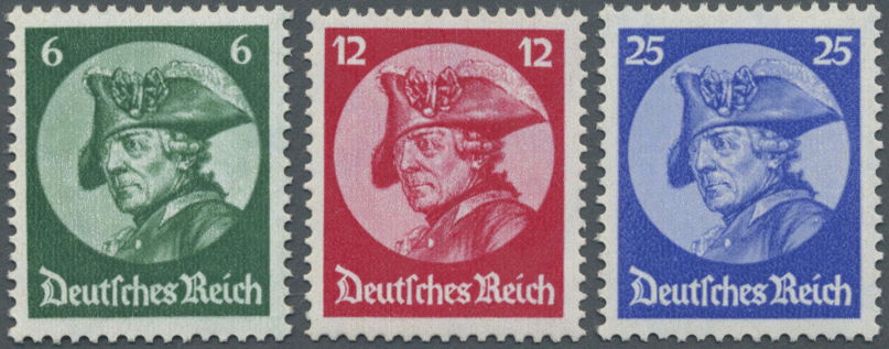 ** Deutsches Reich - 3. Reich: 1933, Friedrich Der Große Als Postfrischer Satz, Befund Schlegel BPP "ec - Ongebruikt