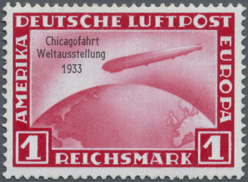 ** Deutsches Reich - 3. Reich: 1933. Chicagofahrt 1 M, Postfrisch (Gummi Leicht Unfrisch). FB Schlegel - Ongebruikt