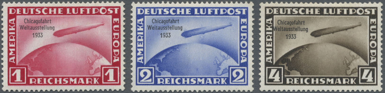 * Deutsches Reich - 3. Reich: 1933, Chicagofahrt, Tadellos Ungebraucht, Mi. 1.200,- &euro; - Ongebruikt