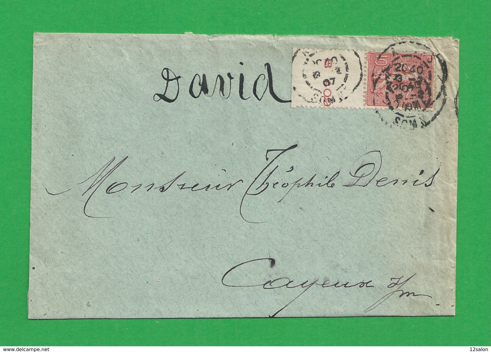 Lettre N° 129 Obl Amiens - 1877-1920: Semi Modern Period