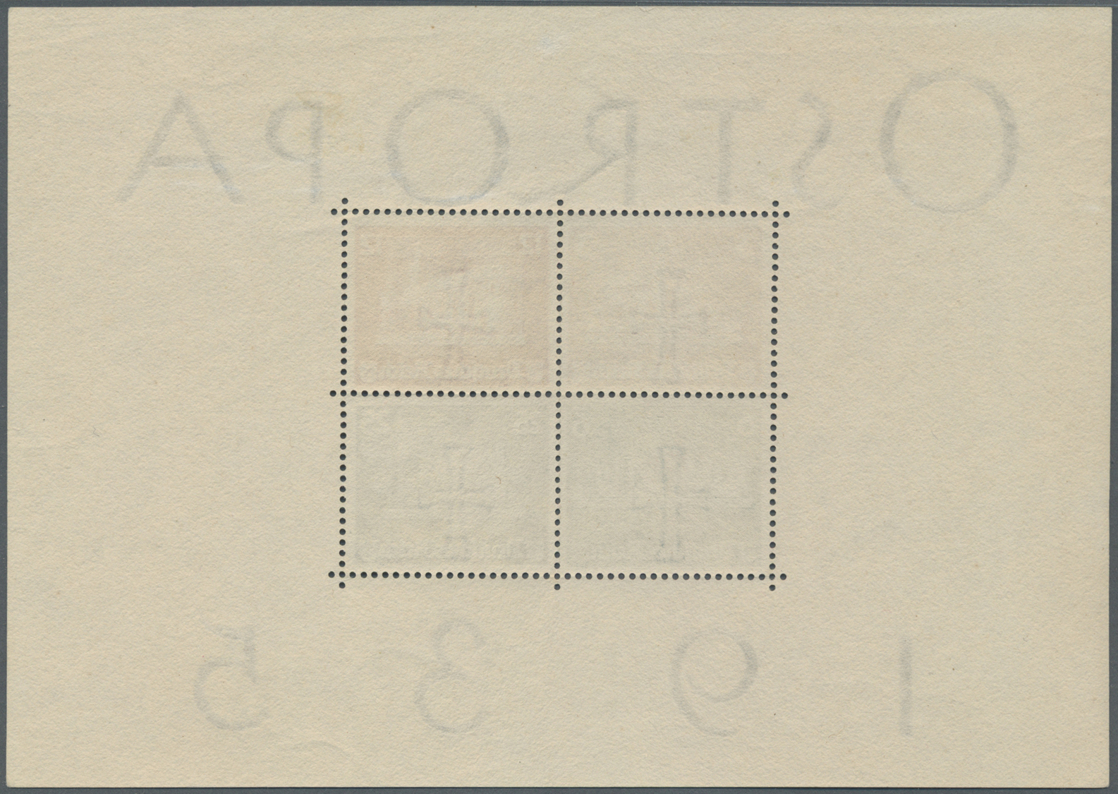 (*) Deutsches Reich - 3. Reich: 1935, OSTROPA-Block Ungebraucht Ohne Gummi, FA Dr. Oechsner BPP (2010): - Ongebruikt