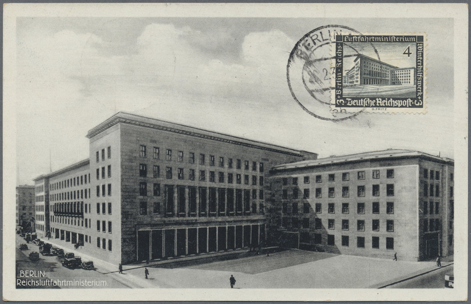 Br Deutsches Reich - 3. Reich: 1936. Maximumkarte "Reichsluftfahrtministerium" Vs. Mit Pass. Marke WHW- - Ongebruikt