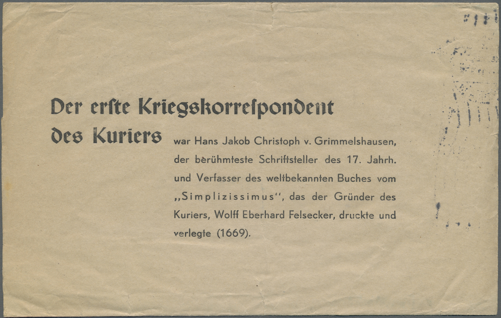 Br Deutsches Reich - 3. Reich: 1939, 10 Pfg. Zeitungsmarke Mit Firmenlochung "WT.V" Als Portogerechte E - Ongebruikt