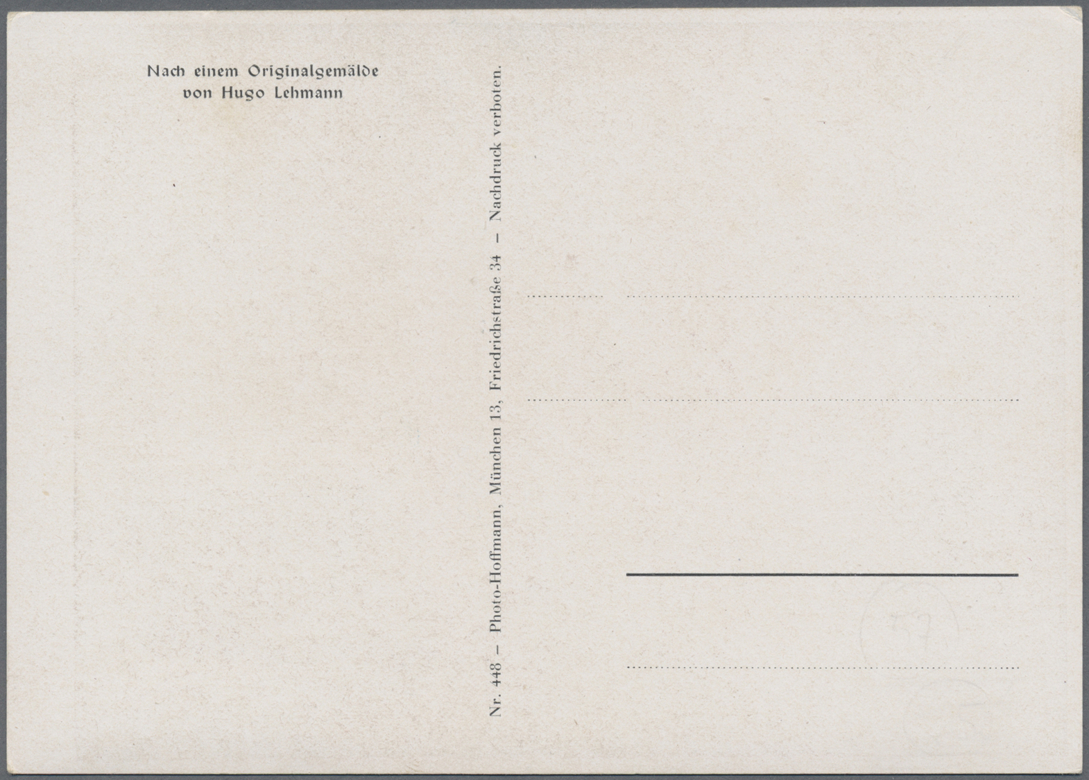 Br Deutsches Reich - 3. Reich: 1941. Farb-Maximumkarte "Hitler Mit Mütze" Vs. Mit Pass. Marke 12+38 Pf - Ongebruikt