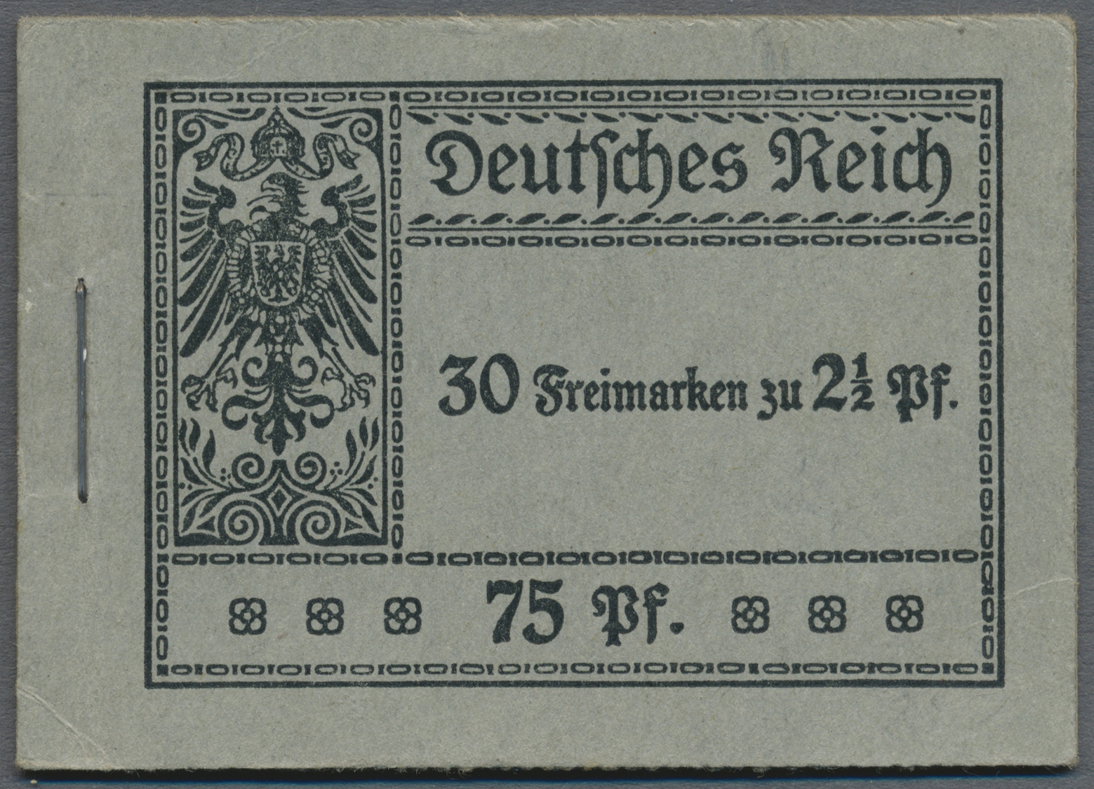 * Deutsches Reich - Markenheftchen: 1916, 75 Pfg. Germania Markenheftchen, Komplett Mit Allen Blättern - Carnets