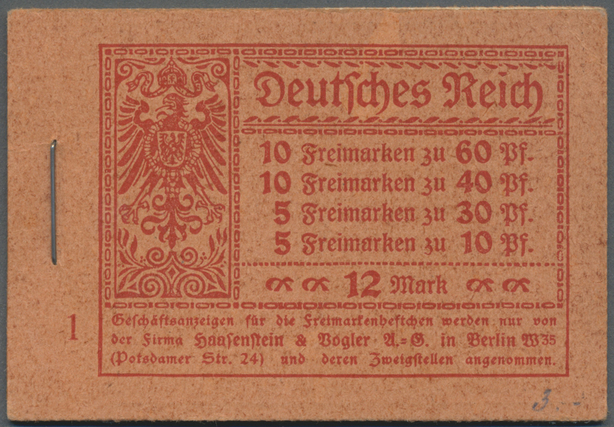 O Deutsches Reich - Markenheftchen: 1921, Markenheftchen Germania/Ziffern Kpl. Gestempelt, Selten!. Ge - Postzegelboekjes