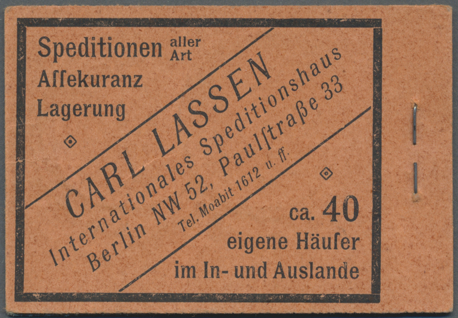 O Deutsches Reich - Markenheftchen: 1921, Markenheftchen Germania/Ziffern Kpl. Gestempelt, Selten!. Ge - Carnets