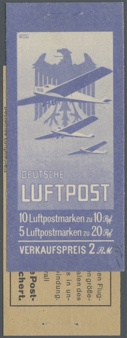 **/* Deutsches Reich - Markenheftchen: 1930. Flugpost. Markenheft Getrennt Und Unvollständig. Klammer, Rü - Postzegelboekjes