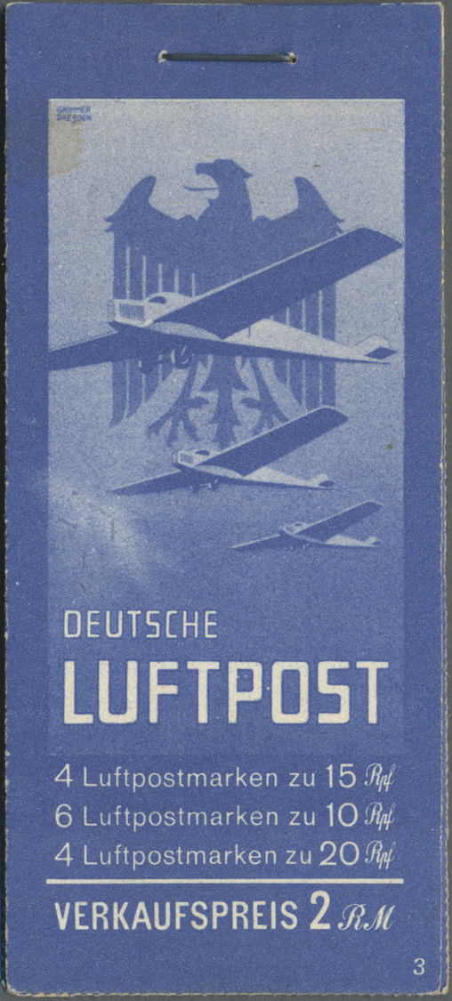 ** Deutsches Reich - Markenheftchen: 1931. Flugpost, Postfrisch, Leichte Anhaftung Bei Hbl. 49 B, Sonst - Carnets