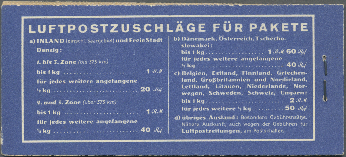 ** Deutsches Reich - Markenheftchen: 1931. Flugpost, Postfrisch, Leichte Anhaftung Bei Hbl. 49 B, Sonst - Postzegelboekjes