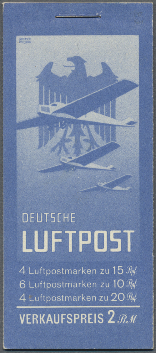 ** Deutsches Reich - Markenheftchen: 1931, 2 Mark Flugpost Markenheftchen "20.2" Postfrisch Mit Heftche - Carnets